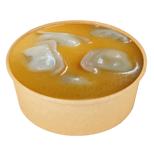 Равиоли с острым куриным бульоном