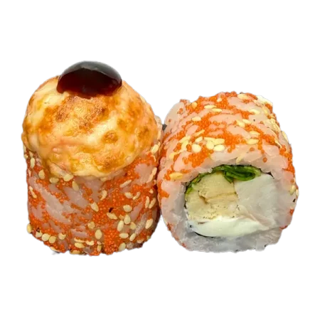 Запеченный ролл с курицей 8 шт.