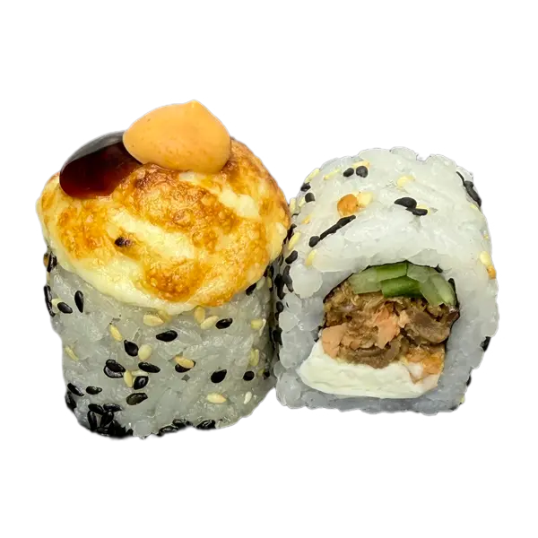 Запеченный ролл с лососем гриль 8 шт.