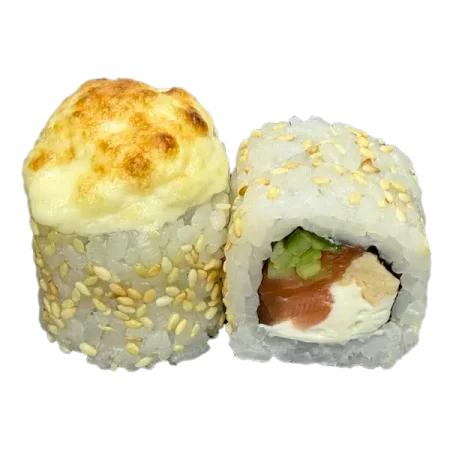 Запеченный ролл с нежным лососем 8 шт.