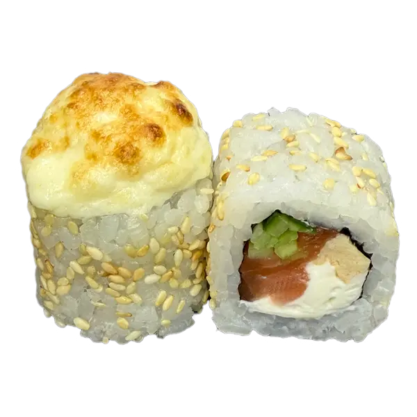 Запеченный ролл с нежным лососем 8 шт.