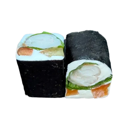 Кето-ролл с крабом 6 шт.