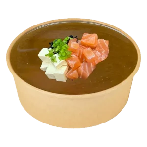 Мисо-суп с лососем и тофу