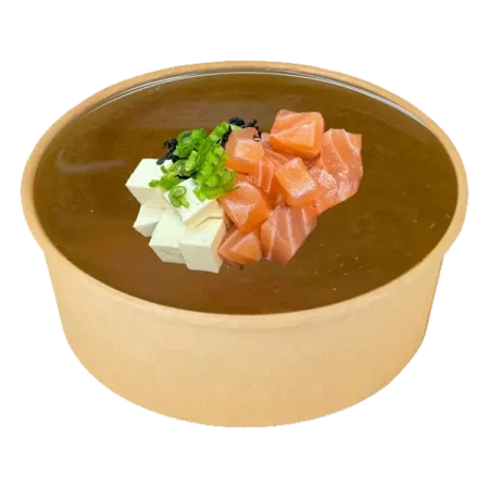 Мисо-суп с лососем и тофу