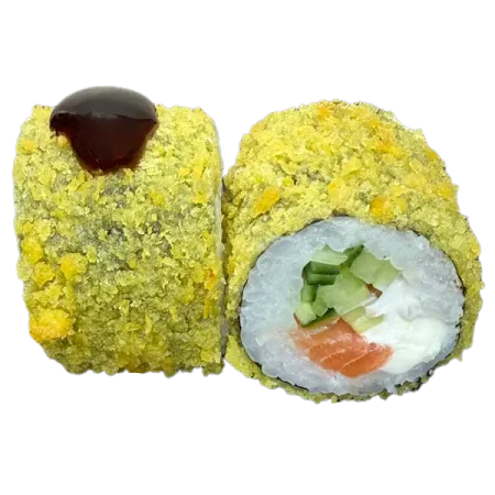 Темпура ролл с охлажденным лососем 8 шт.