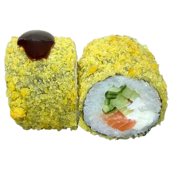 Темпура ролл с охлажденным лососем 8 шт.