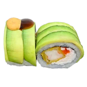 Грин ролл с креветкой темпура 8 шт.